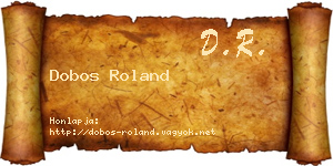 Dobos Roland névjegykártya