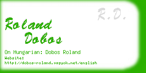roland dobos business card